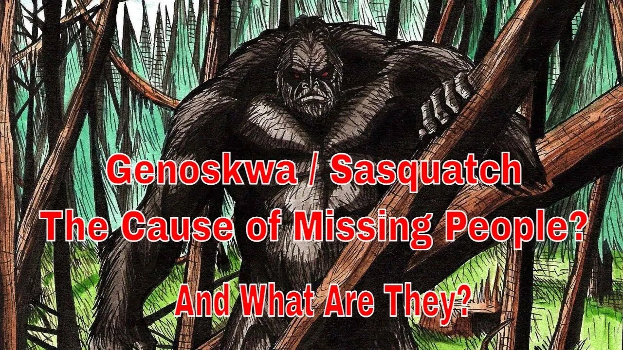 Genoskwa / Sasquatch The Cause of Missing People? What are they?