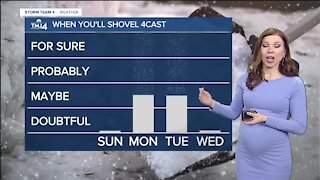 Wintry mix late Sunday night