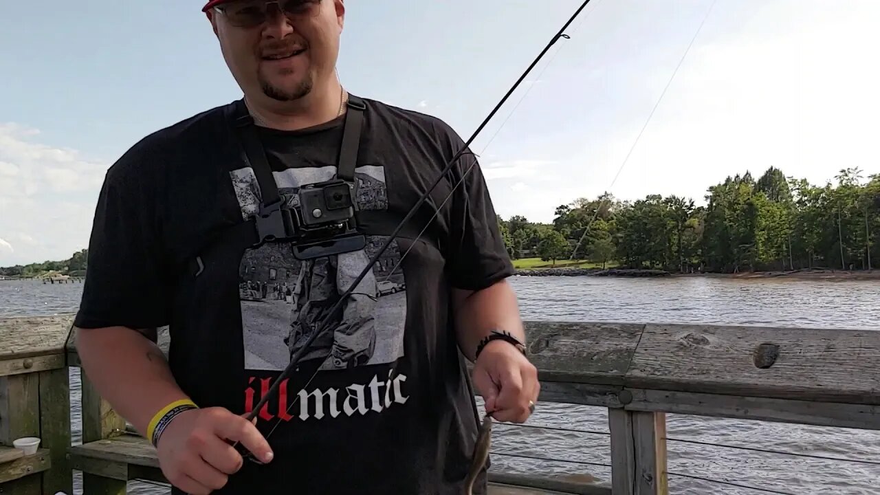 Downs Park fishing pier Pasadena Maryland #whiteperch #DownsParkPier #marylandfishing