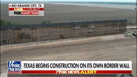 Construction begins on the wall in Texas