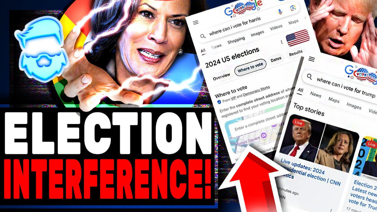 Google BUSTED Hiding Trump Voting Info, Promoting Kamala Harris, Poll Worker Arrested & Man w/ Torch