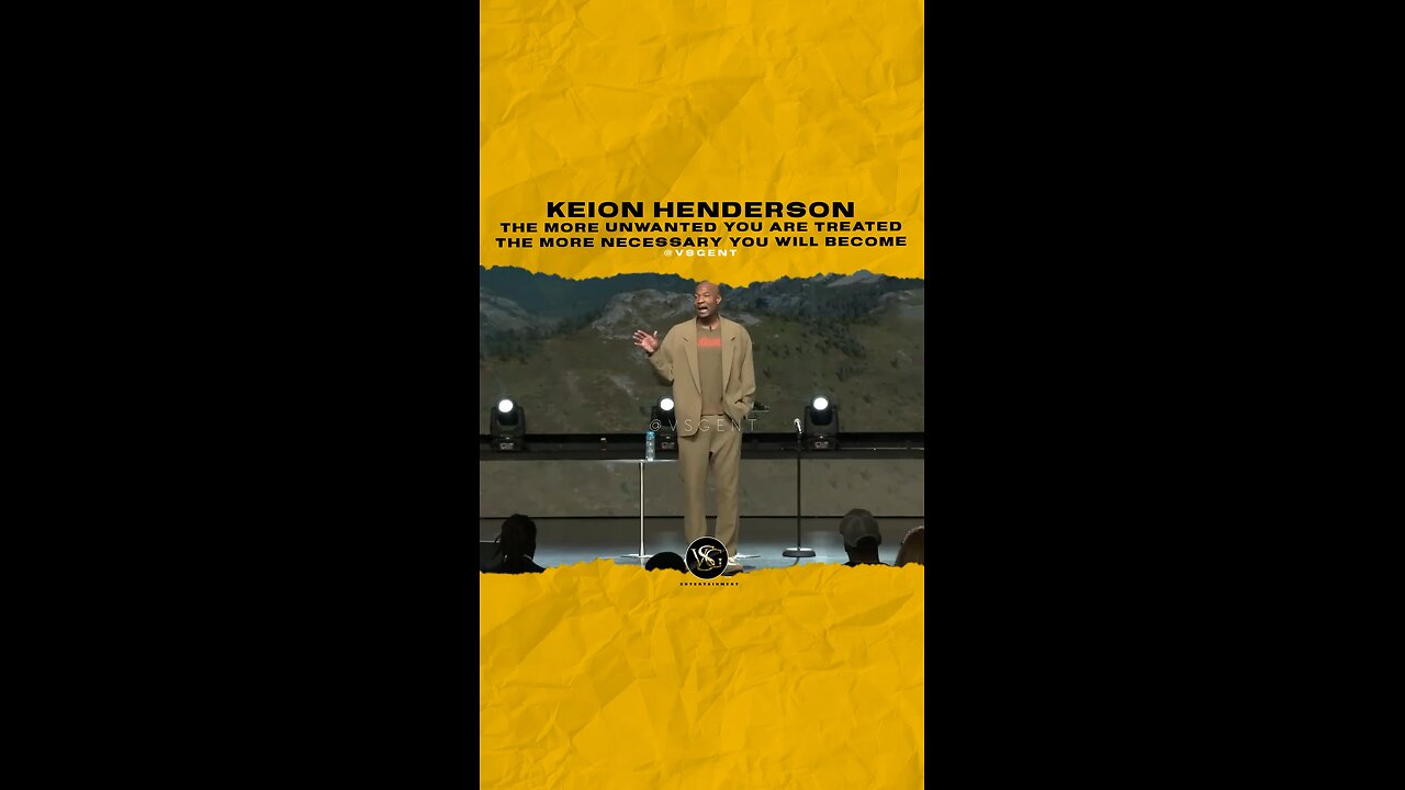 #keionhenderson The more unwanted you are treated the more necessary you will become