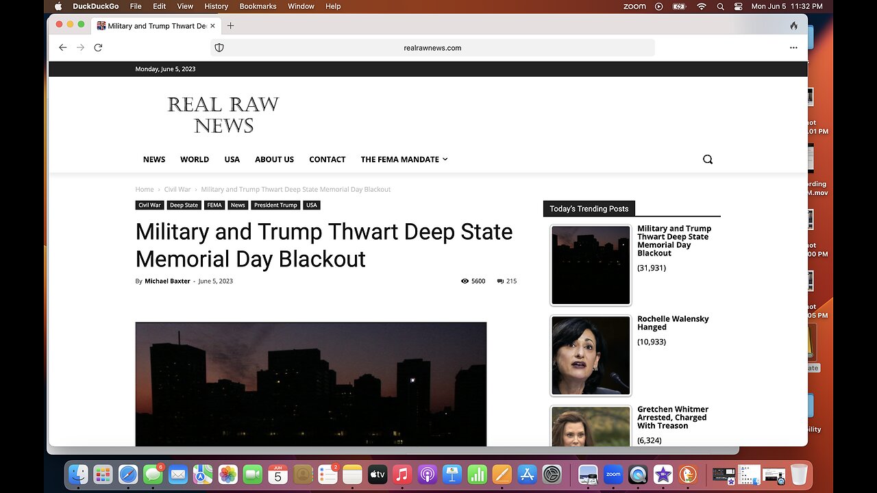 Breaking-Military & Trump Thwart Deep State Memorial Day Blackout