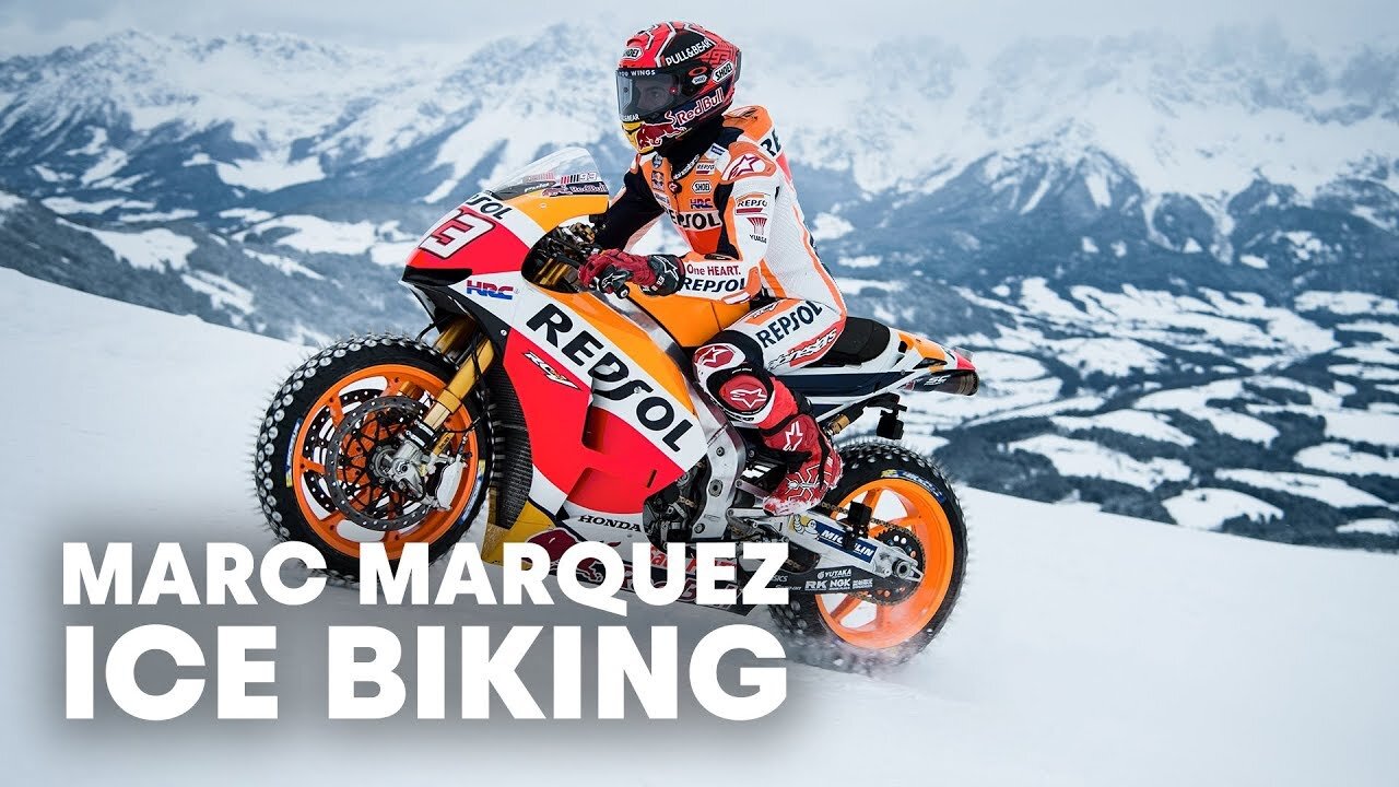 MotoGP Champion Races Up Snow and Ice at World Cup Ski Course