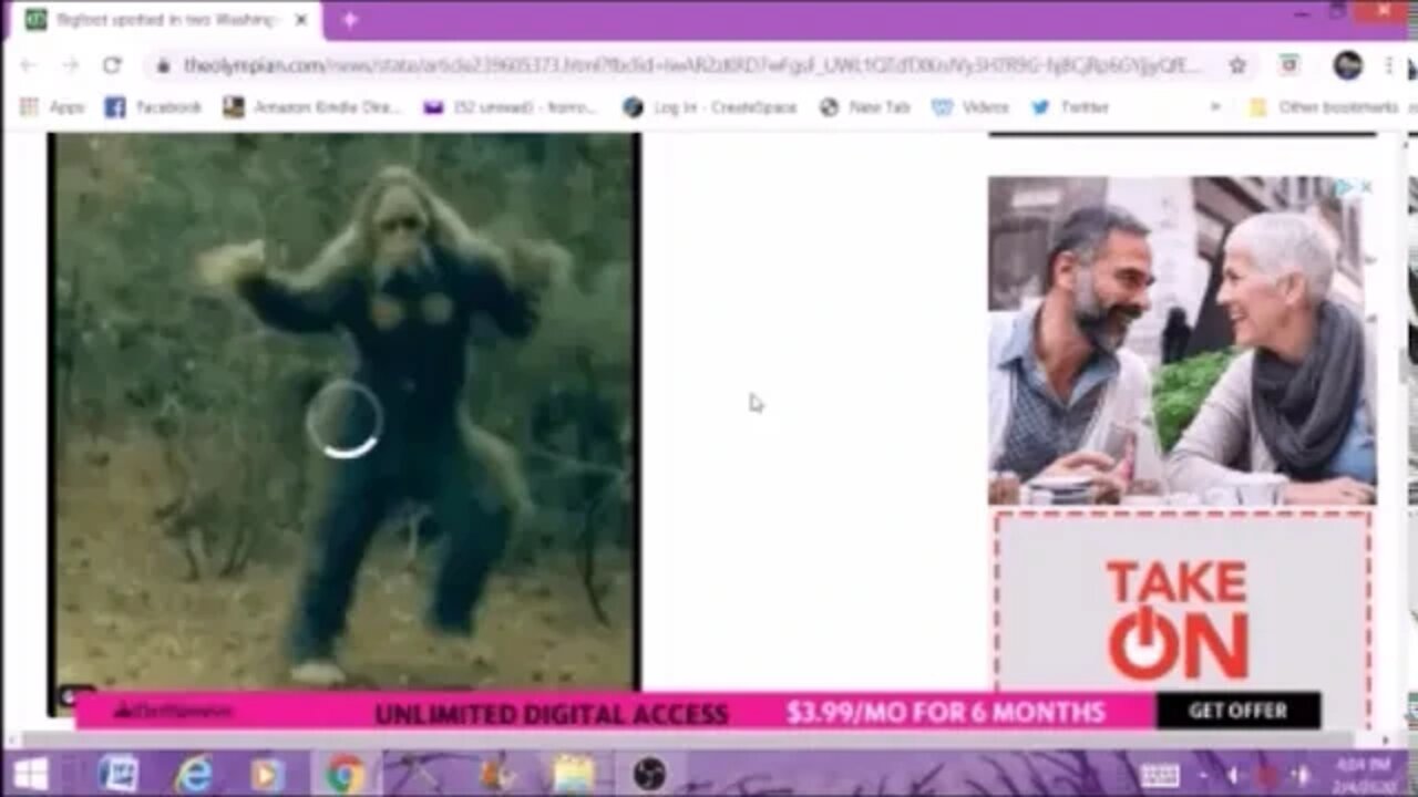 Bigfoot Spotted In Washington And This Time There's A Video