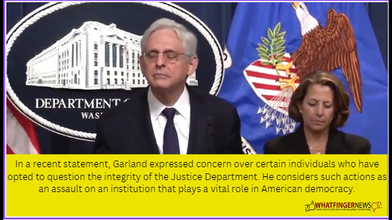 In a recent statement, Garland expressed concern over certain individuals who have opted