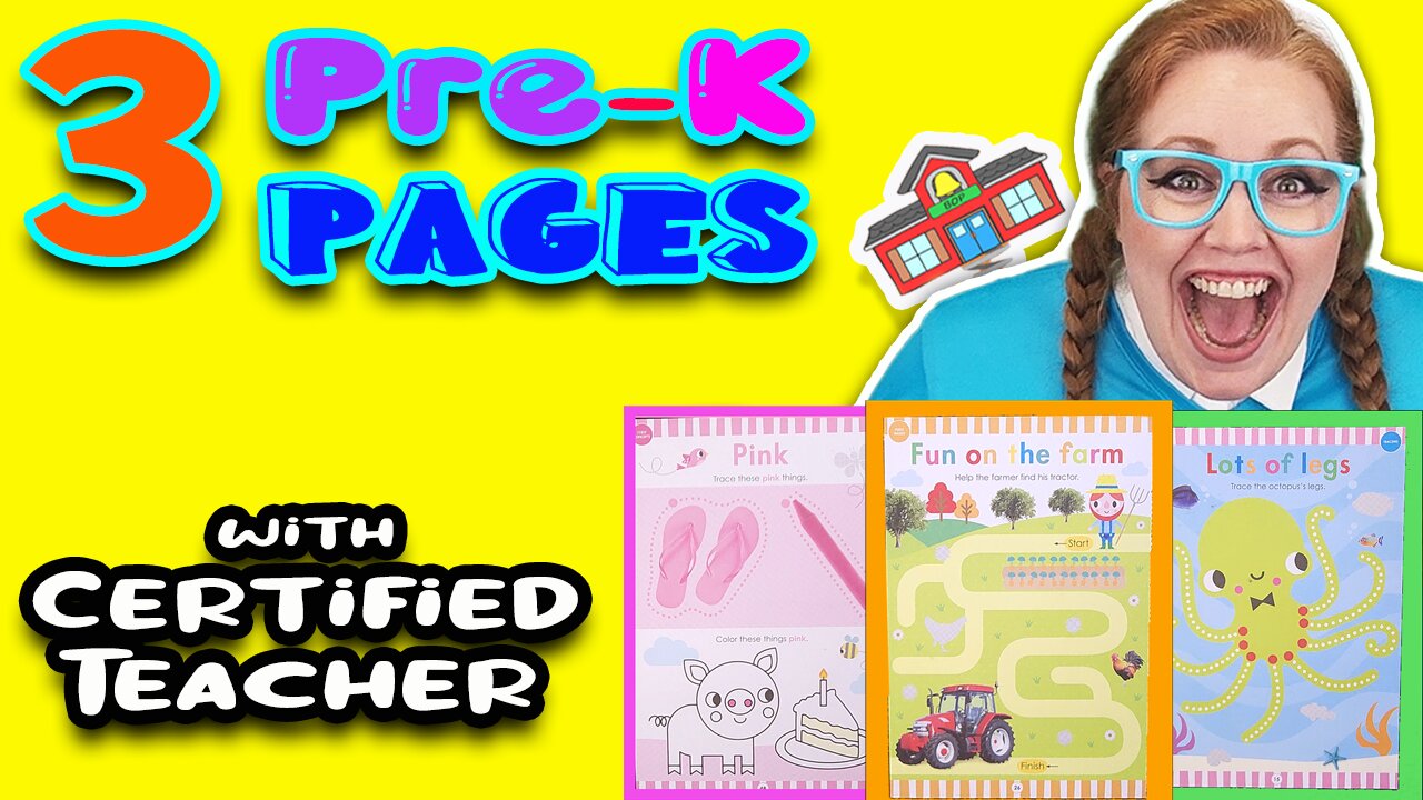 Pre-K Activity Workbook | Learn Colors & Animals | Follow Directions | Certified Teacher | Toddlers