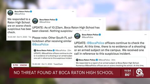 Multiple South Florida schools locked down, cleared following hoax threats, police say