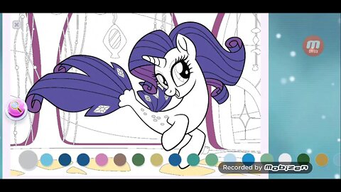 Lets Paint Sea Pony Rarity! / My Little Pony: Color by Magic