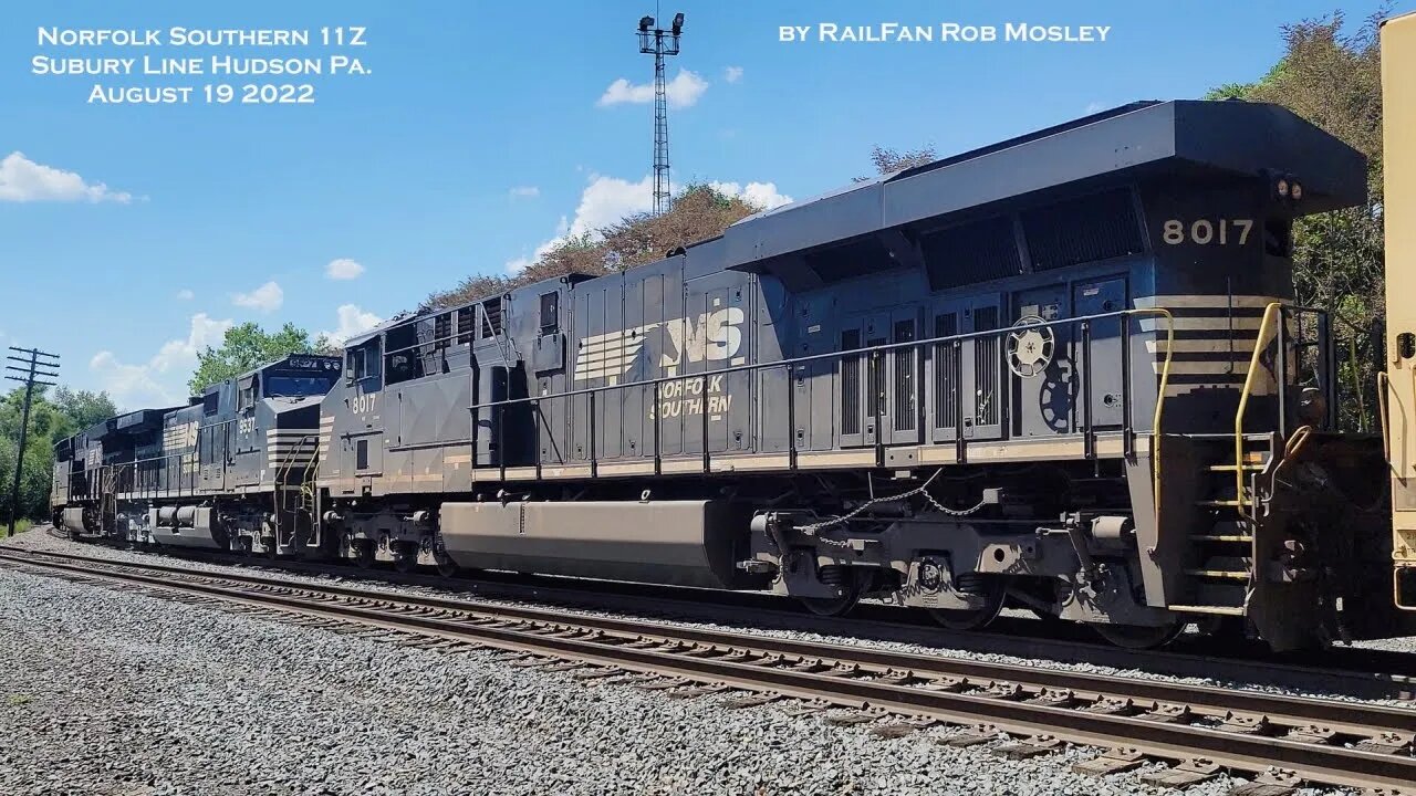 Norfolk Southern Sunbury Line Z Trains at Hudson Pa. Aug. 19, 20 2022 #NS10Z #NS11Z #HudsonPa