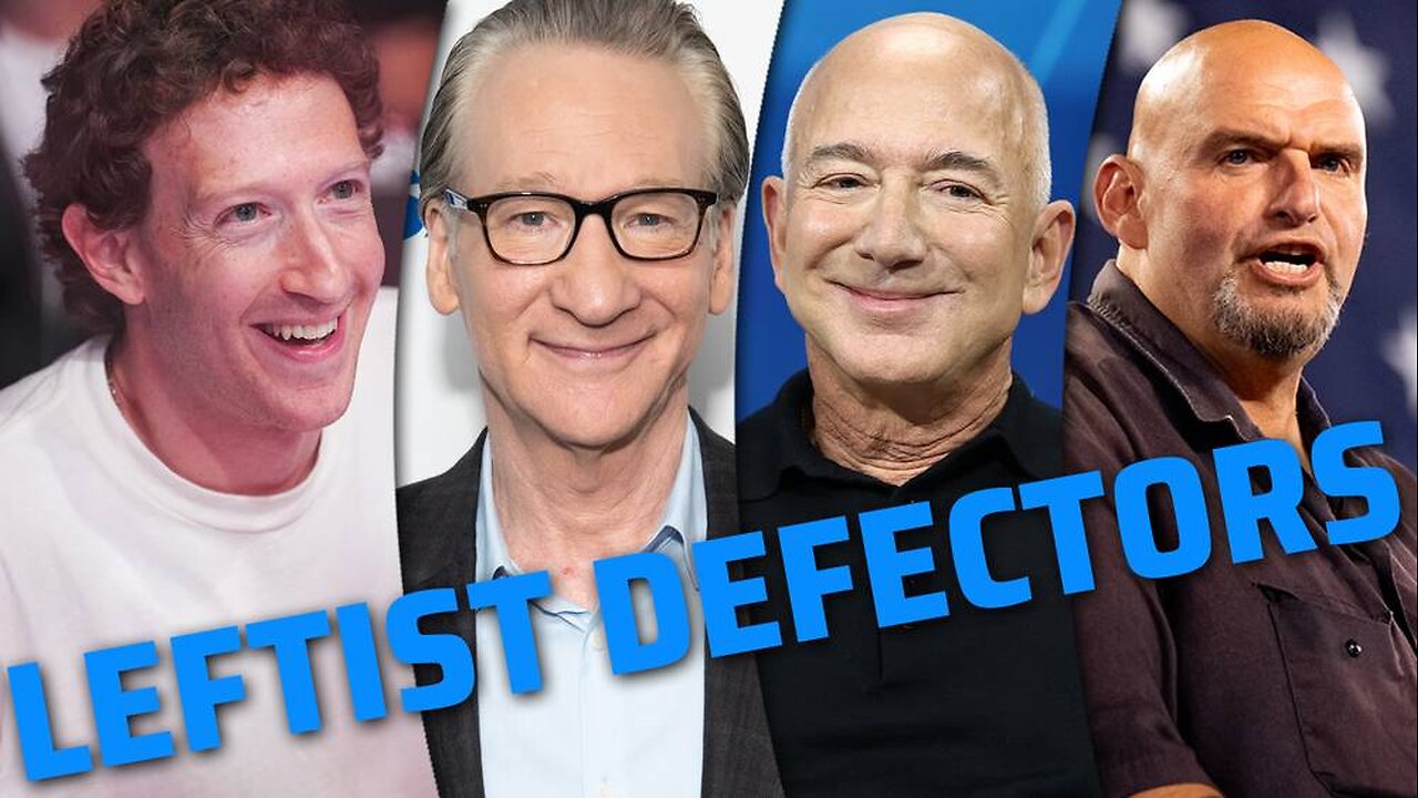 Jeff Bezos, Bill Maher, Mark Zuckerberg, Senator Fetterman, & Other Leftists Are Defecting To The