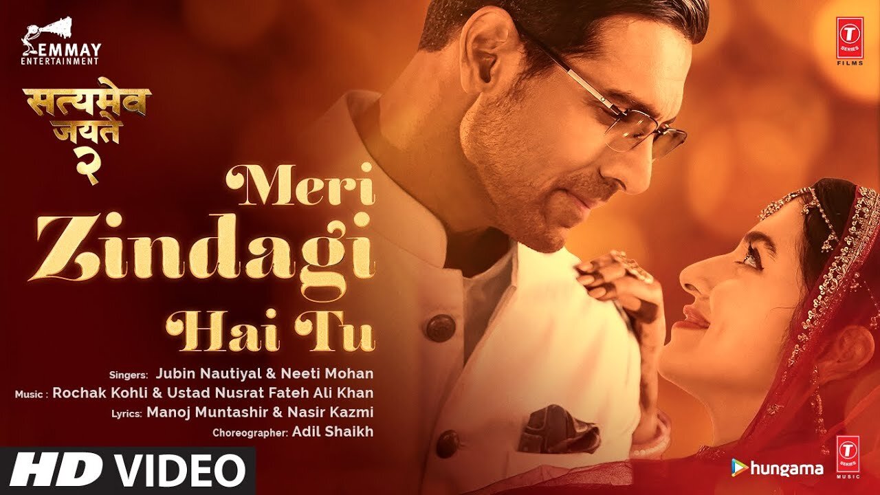 Meri Zindagi Hai Tu (Song) Satyameva Jayate 2 | John A,Divya K | Rochak ft Jubin,Neeti | Manoj M