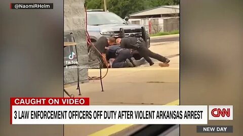 3 arkansa police beat a man like he owes them money