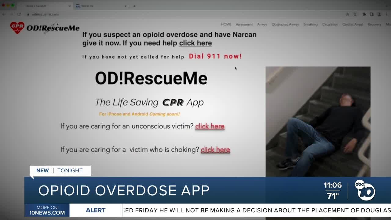 Doctor & others work to develop an app to help those experiencing opioid overdose