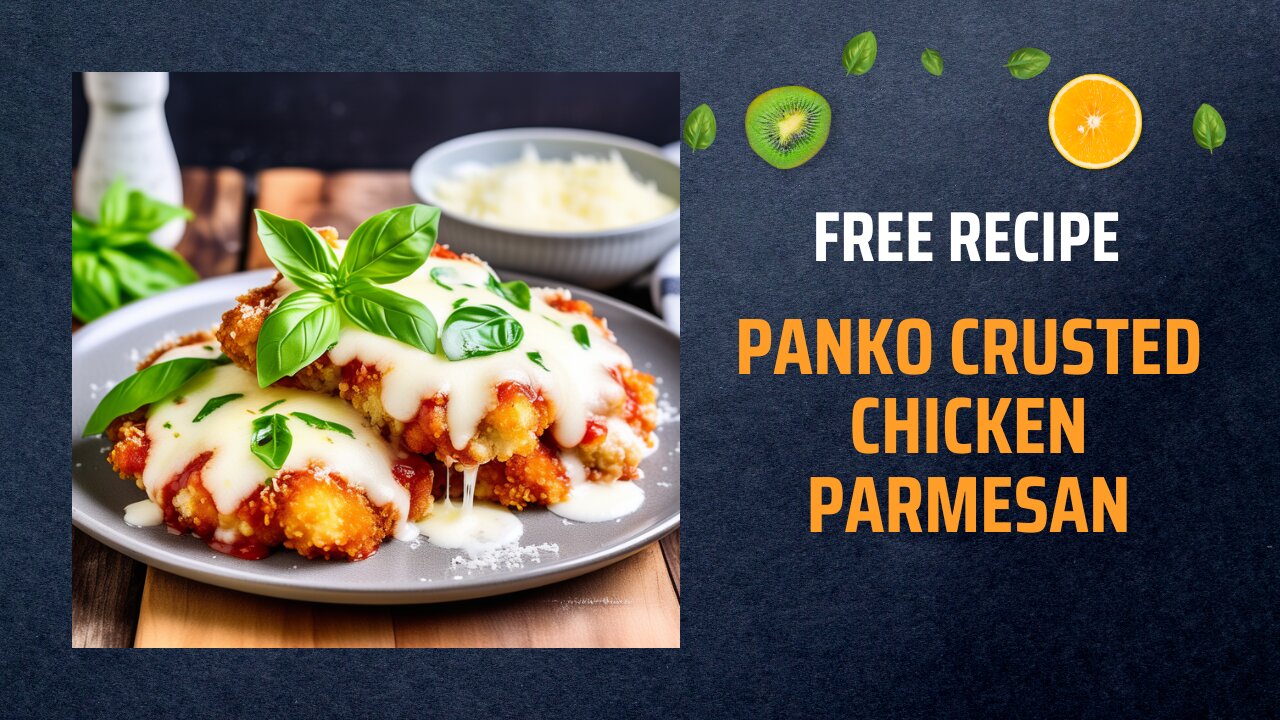 Free Panko Crusted Chicken Parmesan Recipe🍗🍅🧀+ Healing Frequency🎵