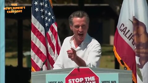 Democrat Newsom sounds desperate pandering women and mocking his black contender.