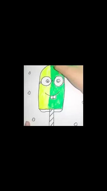 draw a funny ice cream