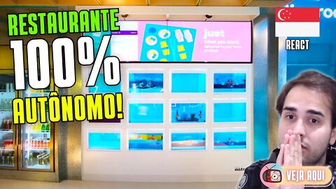 O RESTAURANTE 100% AUTÔNOMO de CINGAPURA! O futuro já chegou! | Veja Aqui Reacts