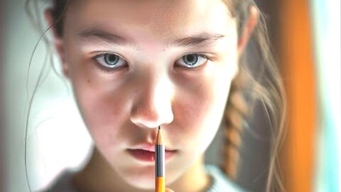 Bullied Girl Can Destroy Anything Using Only A Pencil Films capture