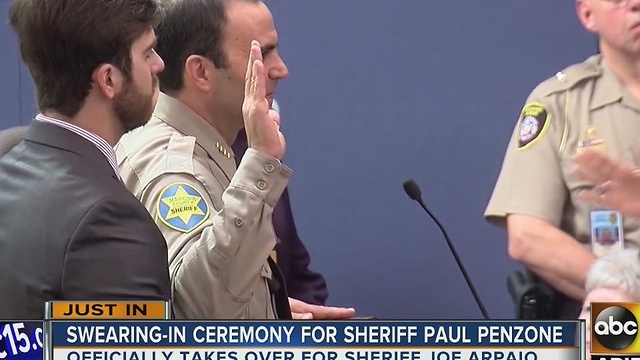 New Maricopa County Sheriff Paul Penzone takes Oath of Office