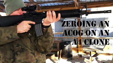 Zeroing a Trijicon ACOG on an M16A4 Clone