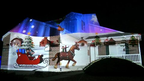 2020 Christmas House Projection Mapping Display Live