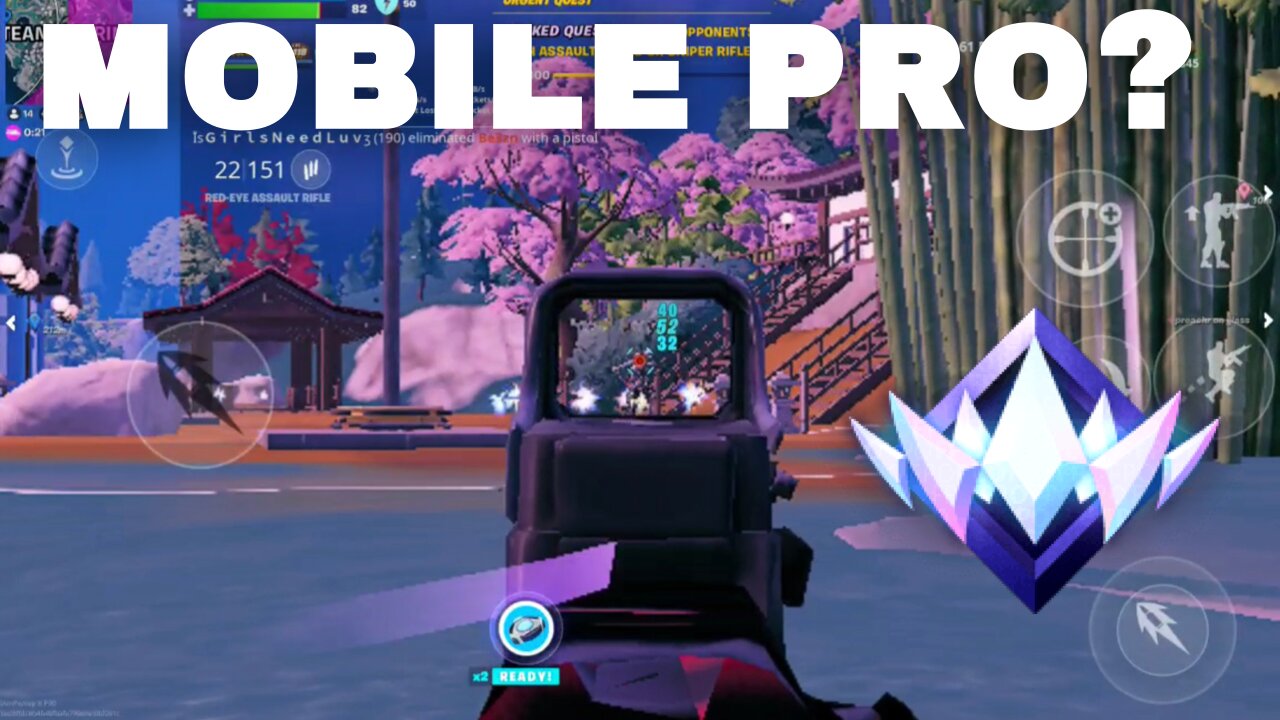 #1 Ranked Zero Build FORTNITE MOBILE Player…