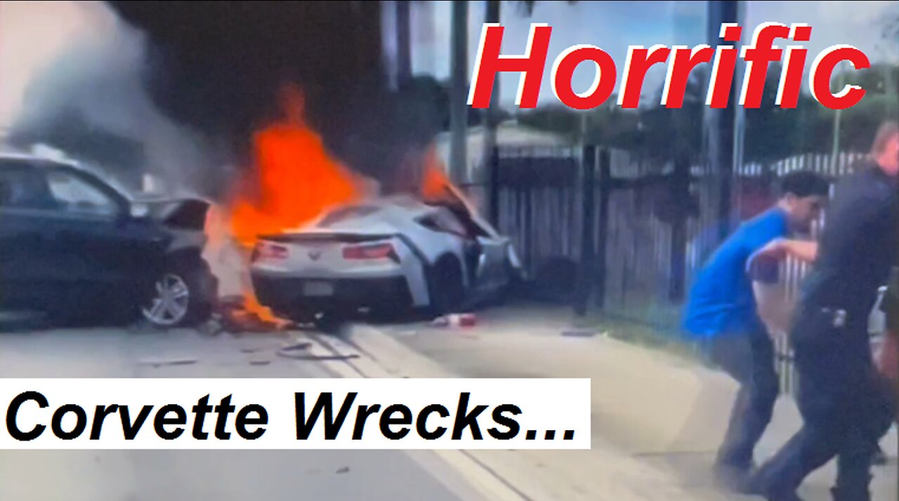 Horrific Corvette Wrecks | Dec 2022 - Jan 2023 | Bad Car Accidents