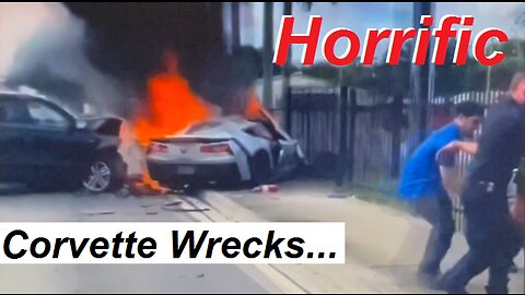 Horrific Corvette Wrecks | Dec 2022 - Jan 2023 | Bad Car Accidents