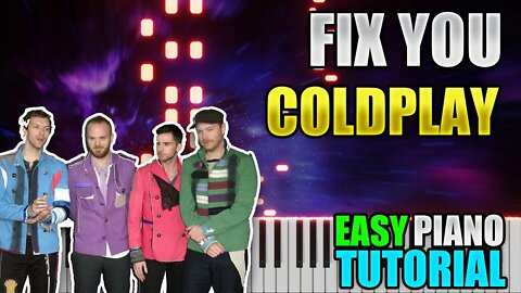 Fix You - Coldplay | Easy Piano Tutorial