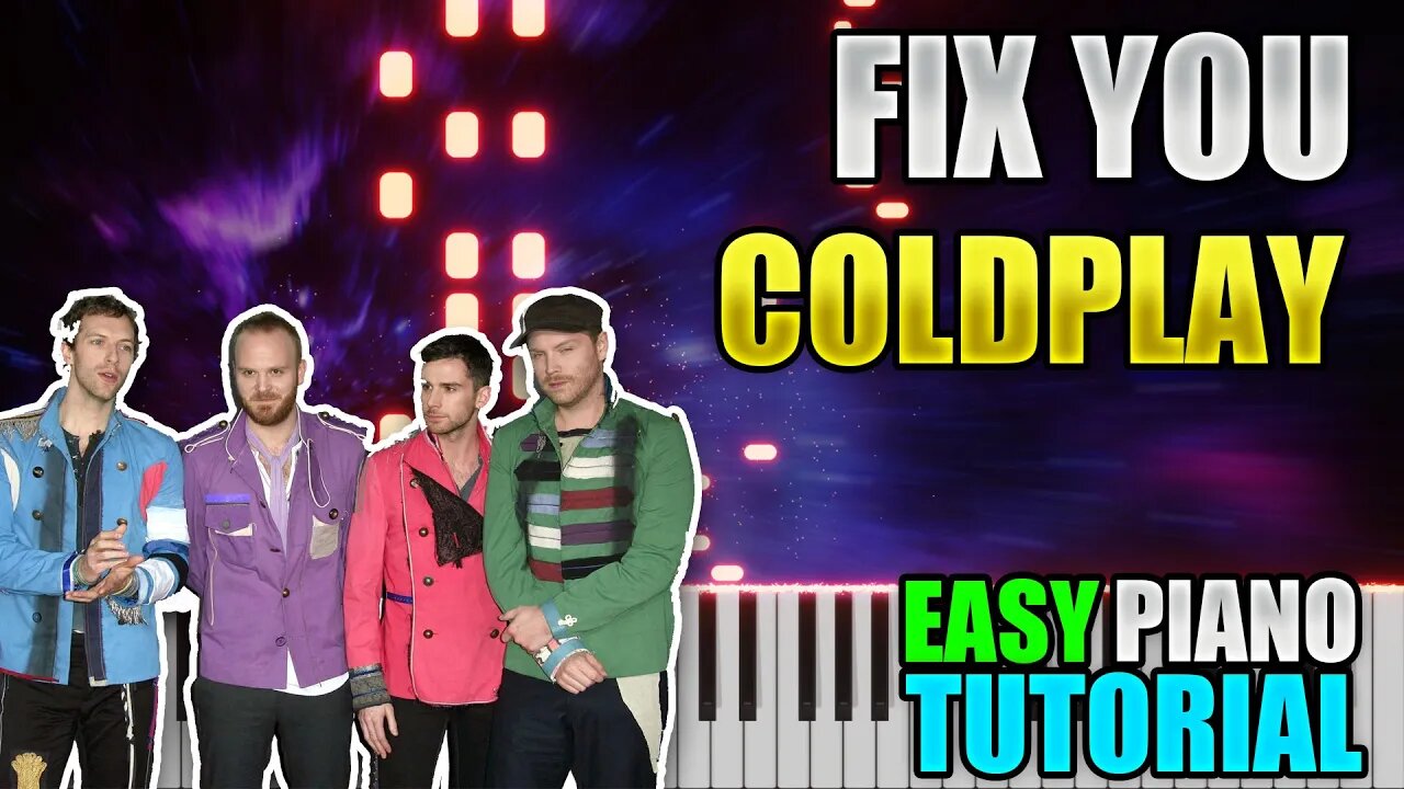 Fix You - Coldplay | Easy Piano Tutorial