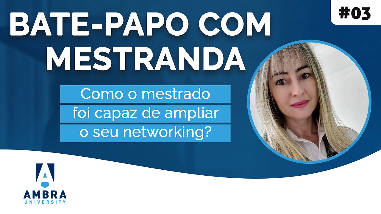 Juliana conta como o mestrado foi capaz de ampliar seu networking #03 Bate-papo com Mestranda