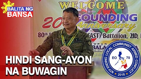 Commander ng 202nd Infantry Brigade hindi sang-ayon na buwagin ang NTF-ELCAC