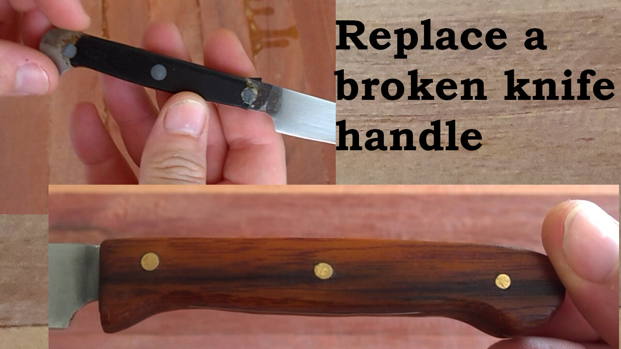 Fixing the handle on a kitchen knife