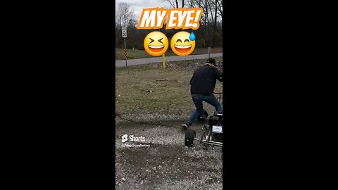 Flinging gravel at the camera man #gokart #diy #build #kart #automobile #custom