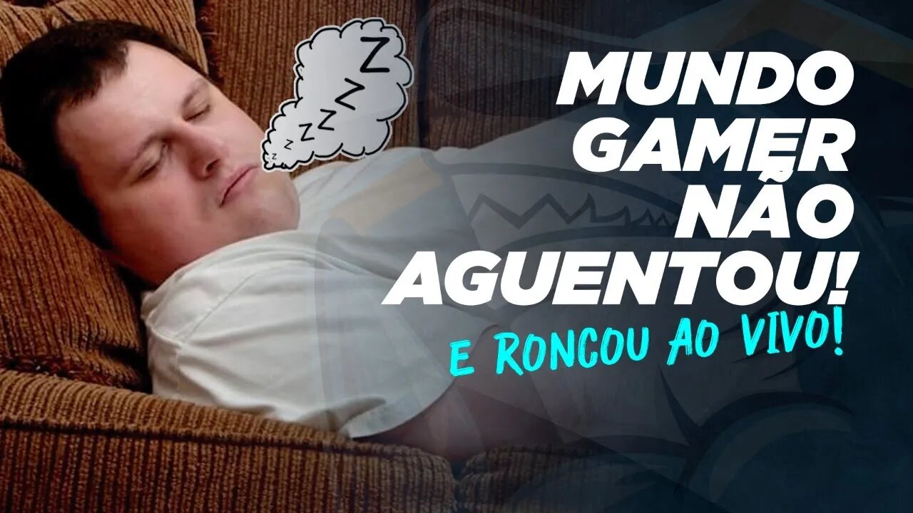 Helton do Mundo Gamer não aguentou e dormiu no discord.