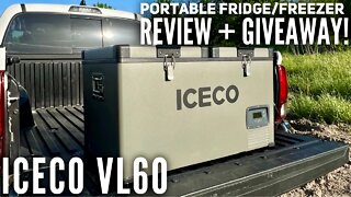 ICECO VL60 Dual Zone Fridge/Freezer Review & Giveaway! Impressive Camping Equipment!