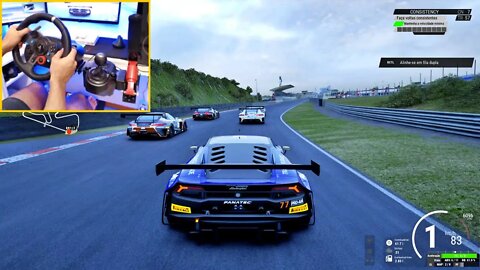 ASSETTO CORSA COMPETIZIONE REALISTIC - LAMBORGHINI HURACAN GT3 - STEERING WHEEL G29