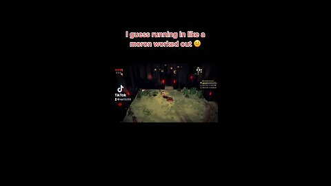 I guess running out like a moron worked out 🤨