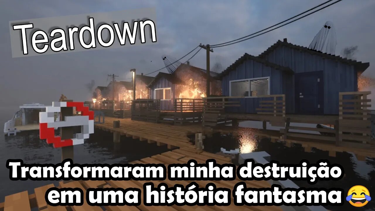 Continuando o Minecraft da Destruição - Teardown - Gameplay PT BR