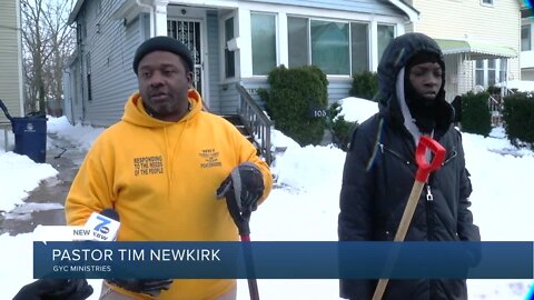 GYC MINISTRIES HELPS CLEAR SNOW FROM BUFFALO SIDEWALKS