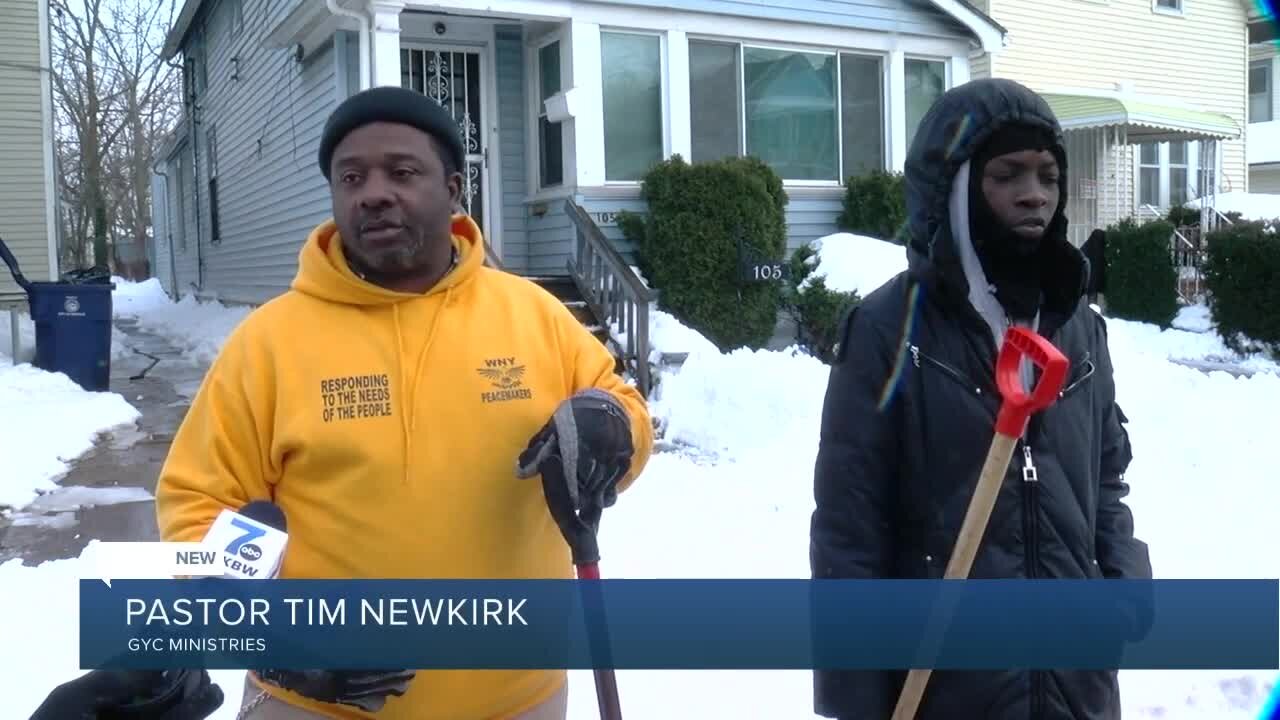 GYC MINISTRIES HELPS CLEAR SNOW FROM BUFFALO SIDEWALKS