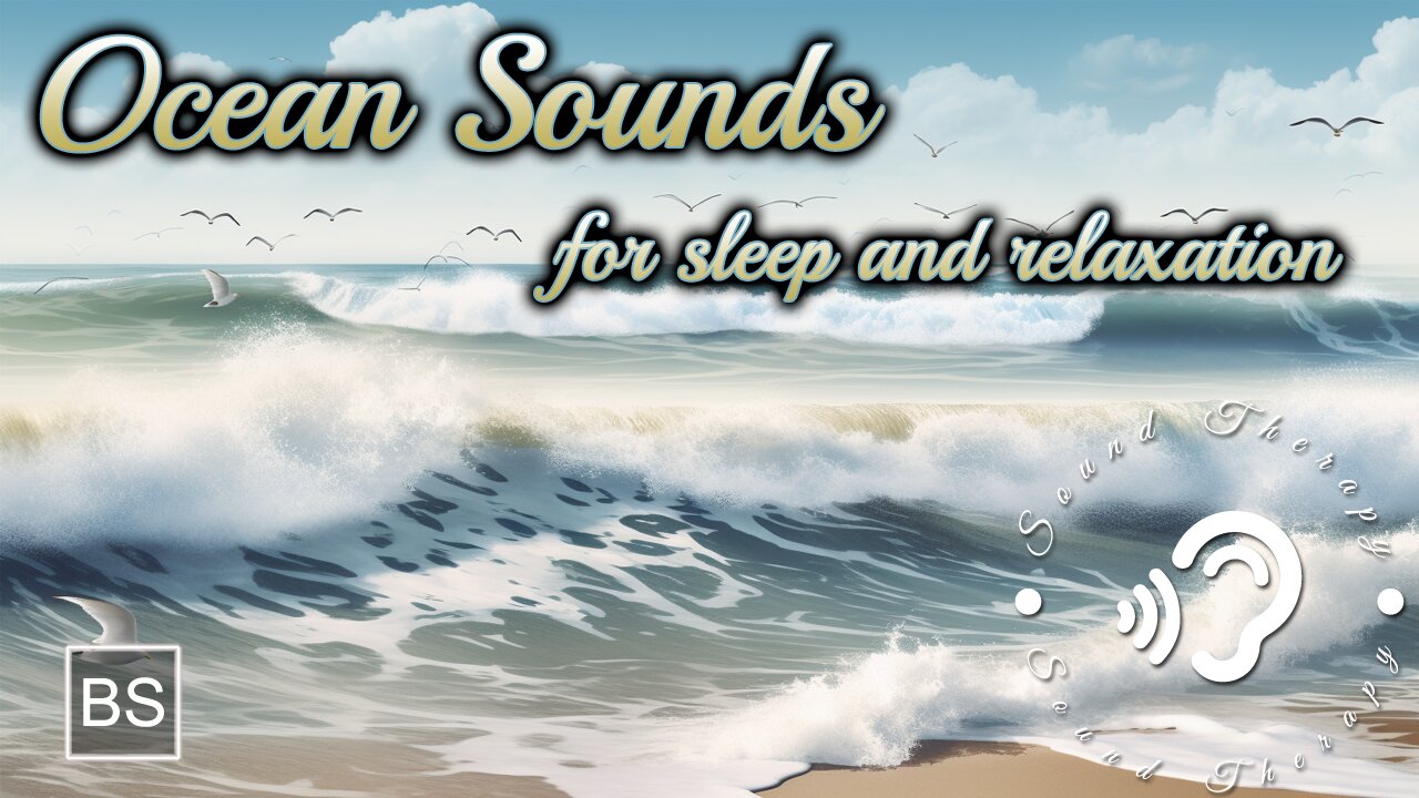 Sounds Of The Ocean And Beach For Sleep And Relaxation | Black Screen