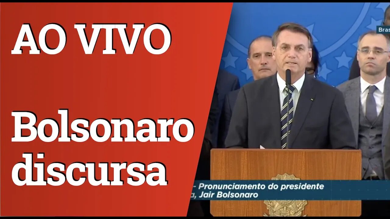 Pronunciamento de Bolsonaro sobre a demissão de Moro - AO VIVO