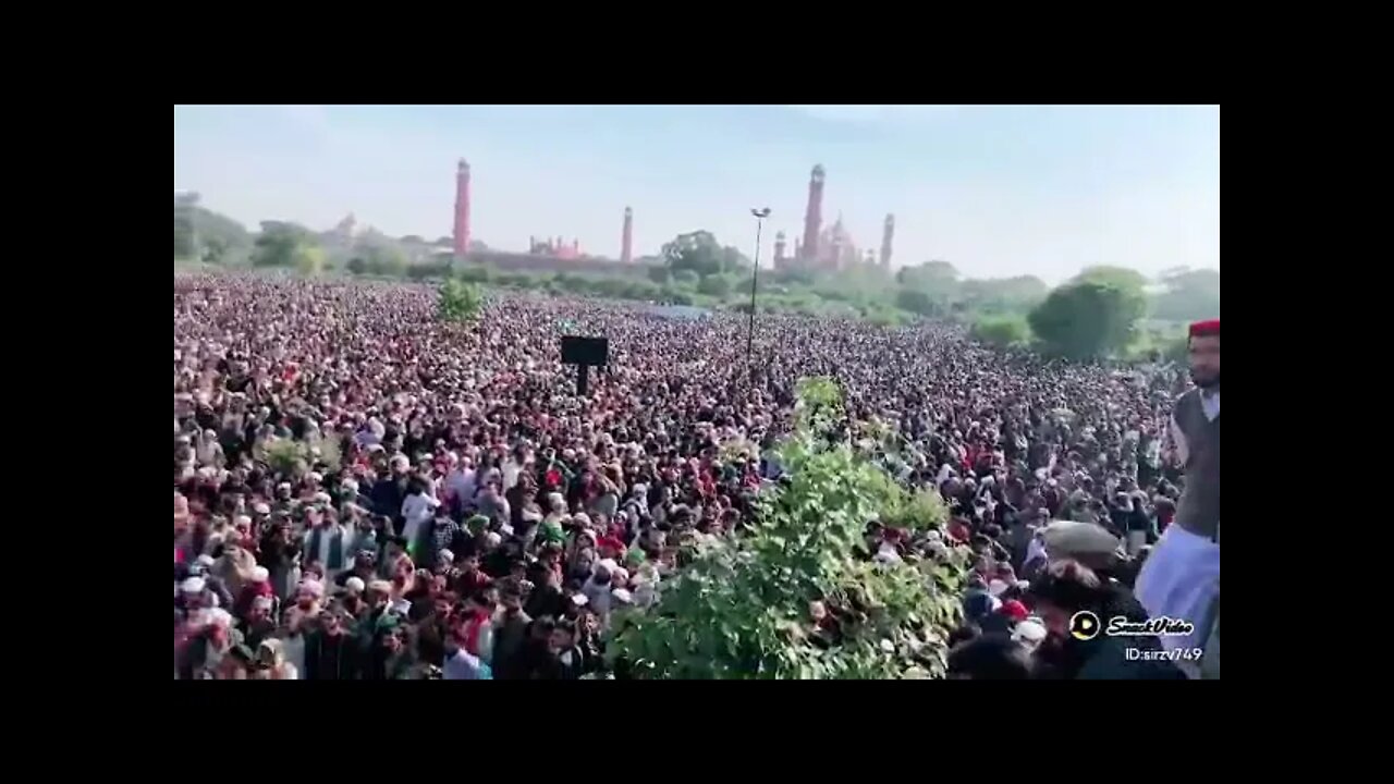 امیر المجاہدین علامہ حافظ خادم حسین رضوی رحمتہ اللہ کے جنازے کے مناظر