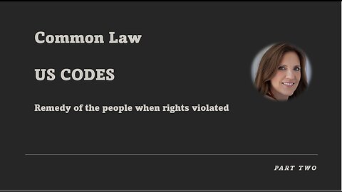 Common Law Handbook - Part Two - US CODES