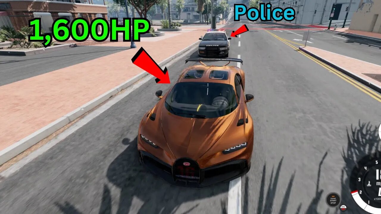 Bugatti Vs Police...