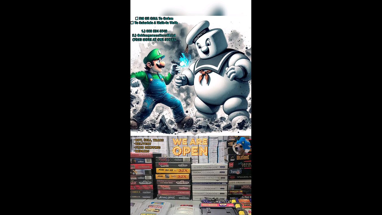 Luigi Vs. Stay Puft Marshmallow Man 🟢⚪️