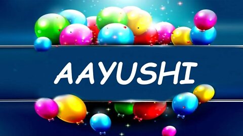 Happy Birthday to Aayushi - Birthday Wish From Birthday Bash