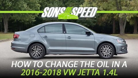 How to Change the Oil in 2016-2018 VW Jetta 1.4L | Sons of Speed